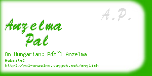 anzelma pal business card